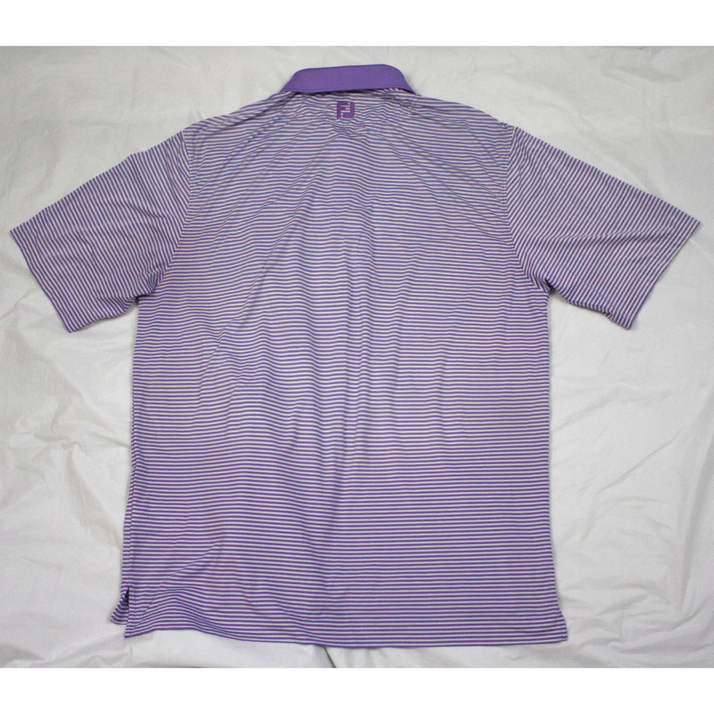 FootJoy Men's Short Sleeve Golf Polo Striped Shirt Size XL - Picture 3 of 7